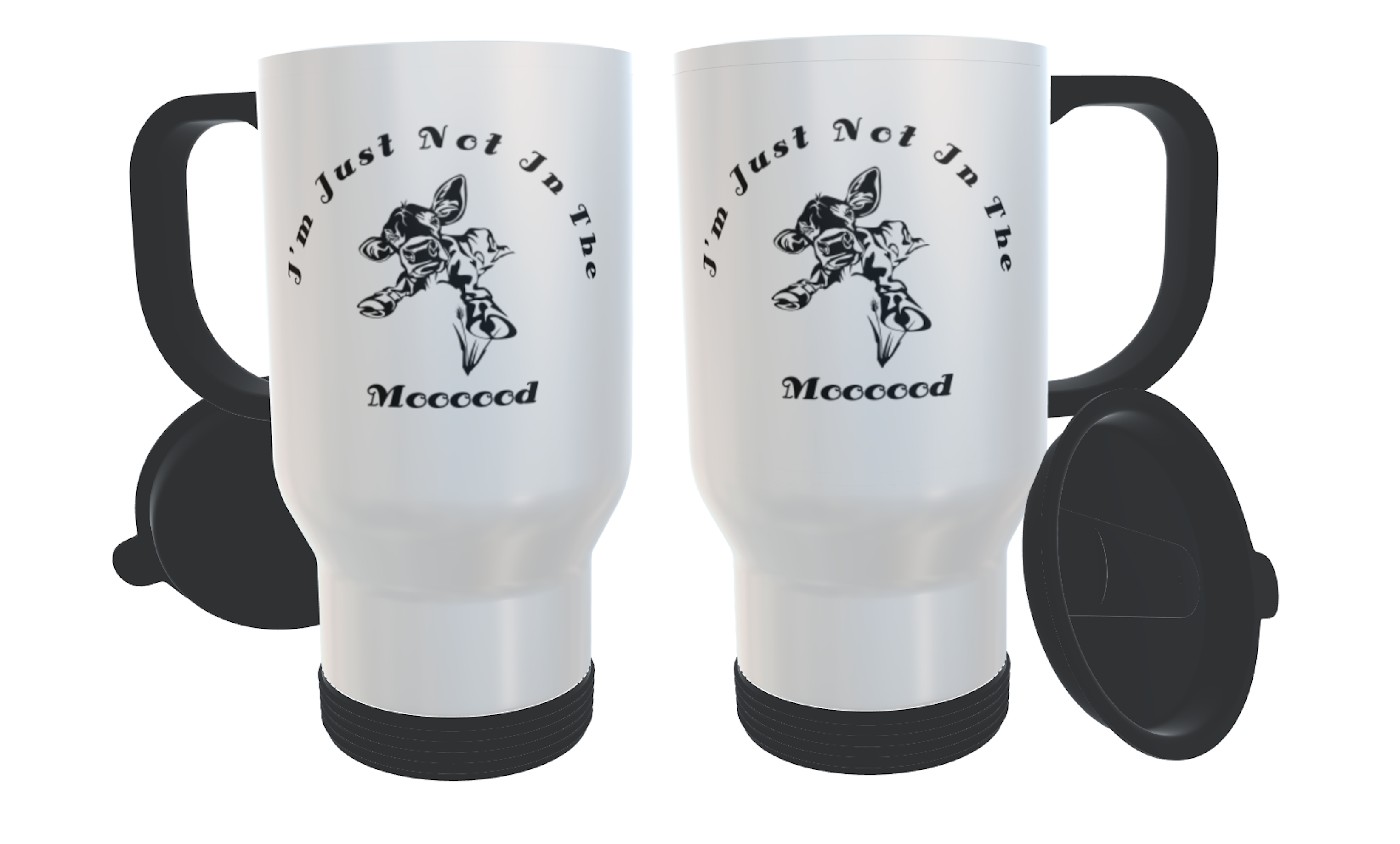 Cow Travel Mug - I'm Just Not In The Moood